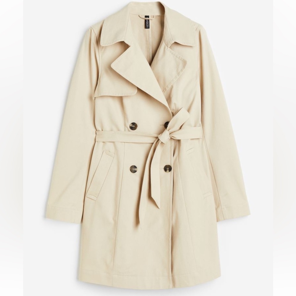 H&M Cream Trench Coat